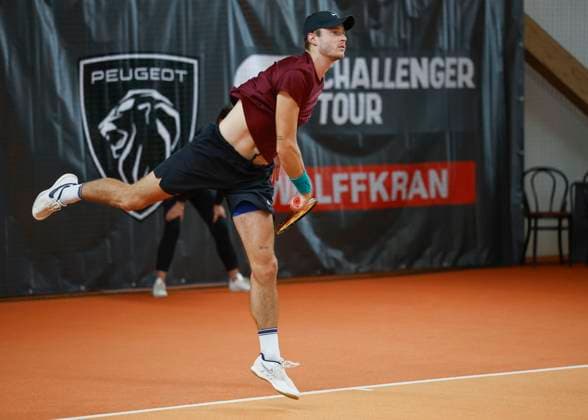 Rudolf Molleker, Herren Einzel Tennis - Wolffkran Open - ATP, Tennis Herren Challenger - TC Ismaning - Ismaning - Bavaria - Germany - 4 November 2023. Â Copyright: xJuergenxHasenkopfx