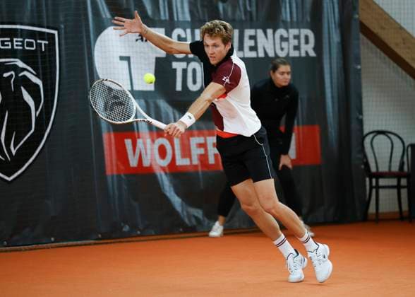 Antoine Bellier (SUI), Herren Einzel Tennis - Wolffkran Open - ATP, Tennis Herren Challenger - TC Ismaning - Ismaning - Bavaria - Germany - 4 November 2023. Â Copyright: xJuergenxHasenkopfx