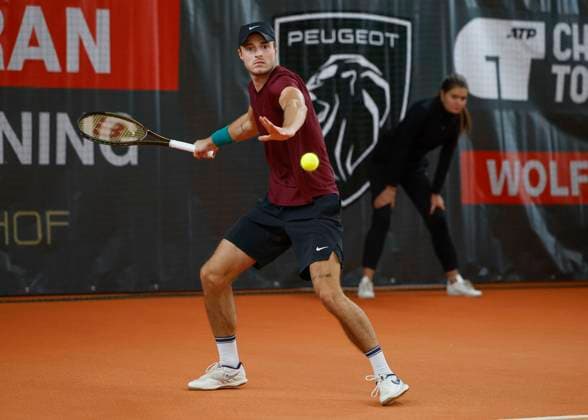 Rudolf Molleker, Herren Einzel Tennis - Wolffkran Open - ATP, Tennis Herren Challenger - TC Ismaning - Ismaning - Bavaria - Germany - 4 November 2023. Â Copyright: xJuergenxHasenkopfx
