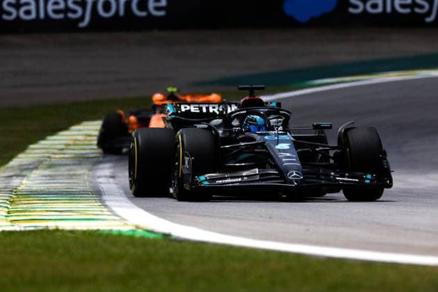 63 George Russell (GBR, Mercedes-AMG Petronas F1 Team), F1 Grand Prix of Brazil at Autodromo Jose Carlos Pace on November 4, 2023 in Sao Paulo, Brazil. (Photo by HOCH ZWEI) Sao Paulo Brazil