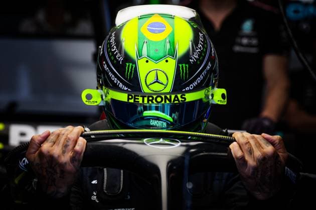 HAMILTON Lewis (gbr), Mercedes AMG F1 Team W14, portrait during the 2023 Formula 1 Rolex Grande Premio de Sao Paulo, 20th round of the 2023 Formula One World Championship, WM, Weltmeisterschaft from November 3 to 5, 2023 on the Autodromo JosÃ Carlos Pace, in Sao Paulo, Brazil - F1 - SAO PAULO GRAND PRIX 2023 DPPI Panoramic  00123044_G0OD0903