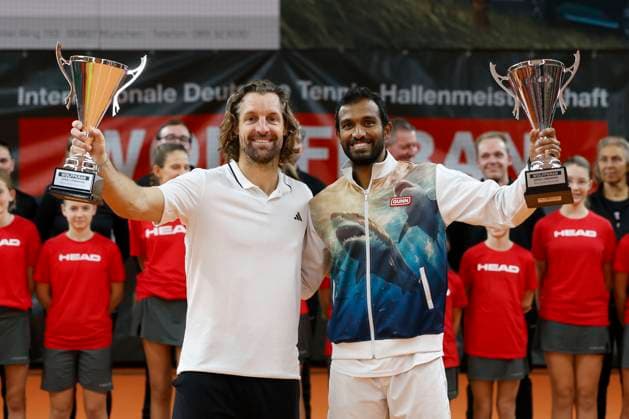 Sieger Andre Begemann und Sriram Balaji, Herren Doppel, Siegerehrung, Praesentation Tennis - Wolffkran Open - ATP, Tennis Herren Challenger - TC Ismaning - Ismaning - Bavaria - Germany - 4 November 2023. Â Copyright: xJuergenxHasenkopfx