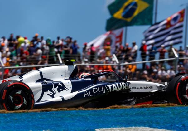 22 Yuki Tsunoda (JPN, Scuderia AlphaTauri), F1 Grand Prix of Brazil at Autodromo Jose Carlos Pace on November 4, 2023 in Sao Paulo, Brazil. (Photo by HOCH ZWEI) Sao Paulo Brazil