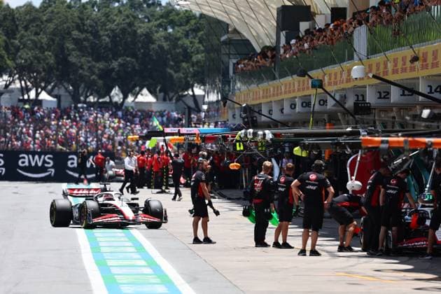 Formula 1 Rolex Sao Paulo Grand Prix 2023 04.11.2023, Autodromo Jose Carlos Pace, Interlagos, Formula 1 Rolex Sao Paulo Grand Prix 2023 , im Bild Kevin Magnussen (DNK), MoneyGram Haas F1 Team