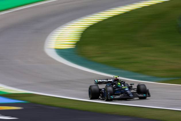 44 Lewis Hamilton (GBR, Mercedes-AMG Petronas F1 Team), F1 Grand Prix of Brazil at Autodromo Jose Carlos Pace on November 4, 2023 in Sao Paulo, Brazil. (Photo by HOCH ZWEI) Sao Paulo Brazil