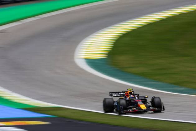 11 Sergio Perez (MEX, Oracle Red Bull Racing), F1 Grand Prix of Brazil at Autodromo Jose Carlos Pace on November 4, 2023 in Sao Paulo, Brazil. (Photo by HOCH ZWEI) Sao Paulo Brazil