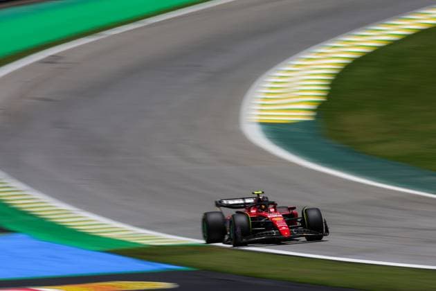 55 Carlos Sainz (ESP, Scuderia Ferrari), F1 Grand Prix of Brazil at Autodromo Jose Carlos Pace on November 4, 2023 in Sao Paulo, Brazil. (Photo by HOCH ZWEI) Sao Paulo Brazil