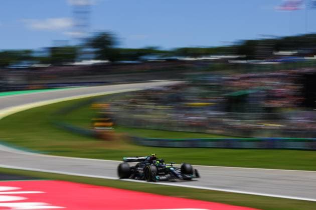 44 Lewis Hamilton (GBR, Mercedes-AMG Petronas F1 Team), F1 Grand Prix of Brazil at Autodromo Jose Carlos Pace on November 4, 2023 in Sao Paulo, Brazil. (Photo by HOCH ZWEI) Sao Paulo Brazil