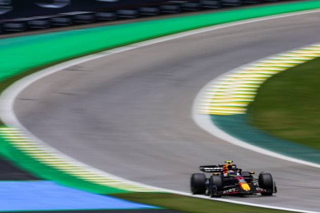 11 Sergio Perez (MEX, Oracle Red Bull Racing), F1 Grand Prix of Brazil at Autodromo Jose Carlos Pace on November 4, 2023 in Sao Paulo, Brazil. (Photo by HOCH ZWEI) Sao Paulo Brazil