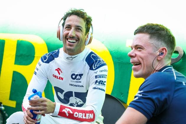 3 Daniel Ricciardo (AUS, Scuderia AlphaTauri), F1 Grand Prix of Brazil at Autodromo Jose Carlos Pace on November 4, 2023 in Sao Paulo, Brazil. (Photo by HOCH ZWEI) Sao Paulo Brazil