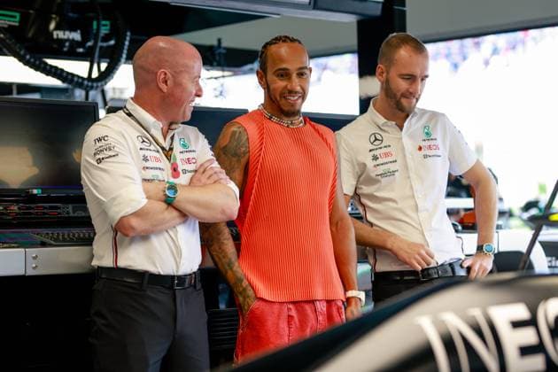 44 Lewis Hamilton (GBR, Mercedes-AMG Petronas F1 Team), F1 Grand Prix of Brazil at Autodromo Jose Carlos Pace on November 5, 2023 in Sao Paulo, Brazil. (Photo by HOCH ZWEI) Sao Paulo Brazil