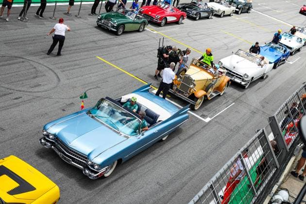Drivers parade during the 2023 Formula 1 Rolex Grande Premio de Sao Paulo, 20th round of the 2023 Formula One World Championship, WM, Weltmeisterschaft from November 3 to 5, 2023 on the Autodromo JosÃ Carlos Pace, in Sao Paulo, Brazil - F1 - SAO PAULO GRAND PRIX 2023 - RACE DPPI Panoramic  00123045_GOOD9131