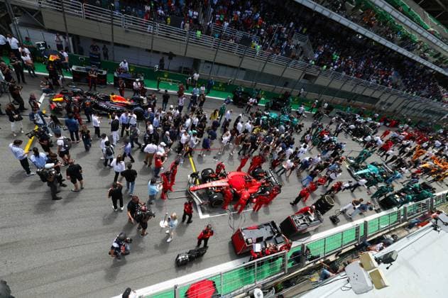 16 Charles Leclerc (MCO, Scuderia Ferrari), F1 Grand Prix of Brazil at Autodromo Jose Carlos Pace on November 5, 2023 in Sao Paulo, Brazil. (Photo by HOCH ZWEI) Sao Paulo Brazil