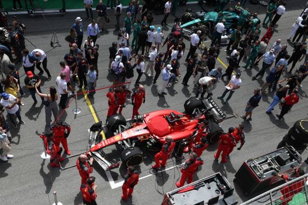 16 Charles Leclerc (MCO, Scuderia Ferrari), F1 Grand Prix of Brazil at Autodromo Jose Carlos Pace on November 5, 2023 in Sao Paulo, Brazil. (Photo by HOCH ZWEI) Sao Paulo Brazil