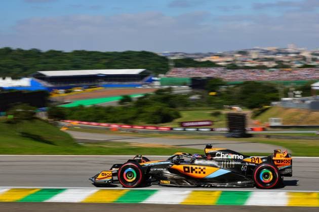 81 Oscar Piastri (AUS, McLaren F1 Team), F1 Grand Prix of Brazil at Autodromo Jose Carlos Pace on November 5, 2023 in Sao Paulo, Brazil. (Photo by HOCH ZWEI) Sao Paulo Brazil