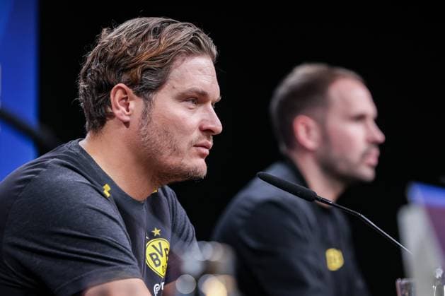 06.11.2023, Fussball, Saison 2023 2024, UCL, UEFA Champions League, Gruppenphase, 4. Spieltag, Pressekonferenz Borussia Dortmund, Cheftrainer Edin Terzic (Borussia Dortmund), Dortmund Signal Iduna Park NRW Deutschland xRHR-FOTO DEx Copyright: DennisxEwert RHR-FOTOx RHR-FOTO DE