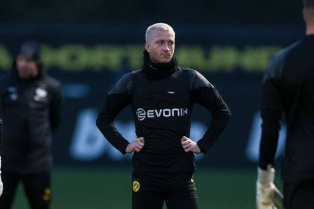 06.11.2023, Fussball, Saison 2023 2024, UCL, UEFA Champions League, Gruppenphase, 4. Spieltag, Abschlusstraining Borussia Dortmund, Marco Reus (Borussia Dortmund), Dortmund Signal Iduna Park NRW Deutschland xRHR-FOTO DEx Copyright: DennisxEwert RHR-FOTOx RHR-FOTO DE