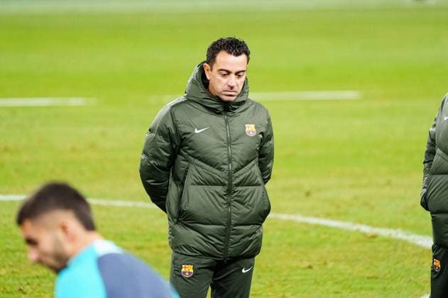 Xavi FC Barcelona, Barca Trainer) GER, Pressekonferenz FC Barcelona, Fussball, Champions League, Saison 2023 2024, 06.11.2023 GER, Pressekonferenz FC Barcelona, Fussball, Champions League, Saison 2023 2024, 06.11.2023 Hamburg Copyright: xEibner-Pressefoto MarcelxvonxFehrnx EP_MFN