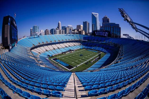 November 5, 2023: Overall of Bank of America Stadium before the NFL, American Football Herren, USA matchup between the Carolina Panthers and the Indianapolis Colts in Charlotte, NC. ( Cal Media) Charlotte United States - ZUMAc04_ 20231105_zma_c04_066 Copyright: xScottxKinserx