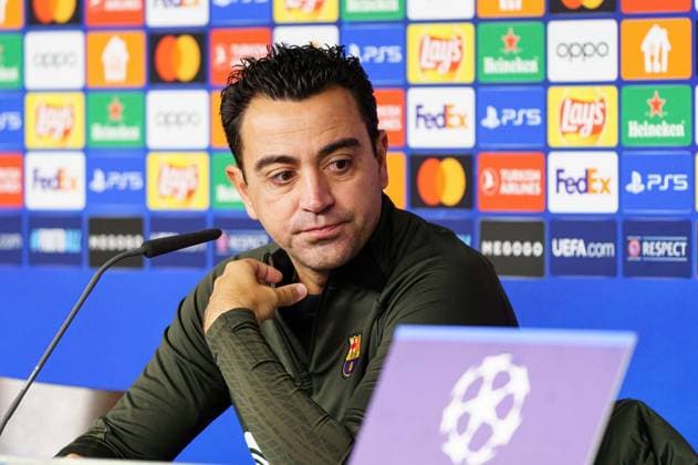 Xavi FC Barcelona, Barca Trainer) GER, Pressekonferenz FC Barcelona, Fussball, Champions League, Saison 2023 2024, 06.11.2023 GER, Pressekonferenz FC Barcelona, Fussball, Champions League, Saison 2023 2024, 06.11.2023 Hamburg Copyright: xEibner-Pressefoto MarcelxvonxFehrnx EP_MFN