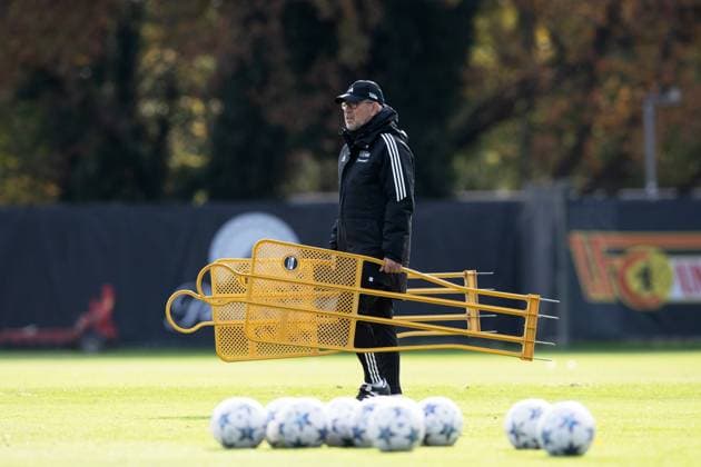 Sport Bilder des Tages Fussball, Herren, Saison 2023 2024, Champions League, Training des 1. FC Union Berlin am Stadion An der Alten Försterei am Tag vor dem Spiel gegen die SSC Neapel, Trainer Urs Fischer (1. FC Union Berlin), 07.11. 2023, Copyright: xSebastianxRäppold MatthiasxKochx
