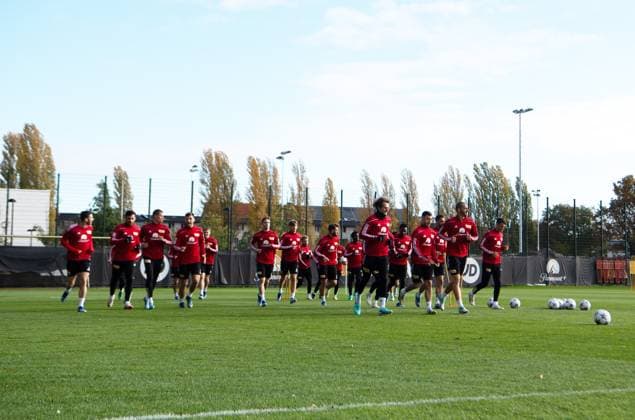 Fussball, Herren, Saison 2023 2024, Champions League, Training des 1. FC Union Berlin am Stadion An der Alten Försterei am Tag vor dem Spiel gegen die SSC Neapel, Übersicht, 07.11. 2023, Copyright: xSebastianxRäppold MatthiasxKochx