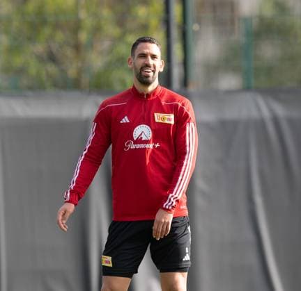 Fussball, Herren, Saison 2023 2024, Champions League, Training des 1. FC Union Berlin am Stadion An der Alten Försterei am Tag vor dem Spiel gegen die SSC Neapel, Rani Khedira (1. FC Union Berlin), 07.11. 2023, Copyright: xSebastianxRäppold MatthiasxKochx