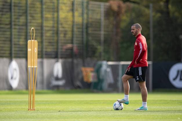 Fussball, Herren, Saison 2023 2024, Champions League, Training des 1. FC Union Berlin am Stadion An der Alten Försterei am Tag vor dem Spiel gegen die SSC Neapel, Leonardo Bonucci (1. FC Union Berlin), 07.11. 2023, Copyright: xSebastianxRäppold MatthiasxKochx