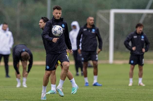 Italy: training session SSC Napoli SSC Napoli players made their last training ahead of their UEFA Champions League against Union Berlin at Konami Center on November 07, 2023, in Castel Volturno, Italy. ABPH8133A Copyright: xAntonioxBalascox