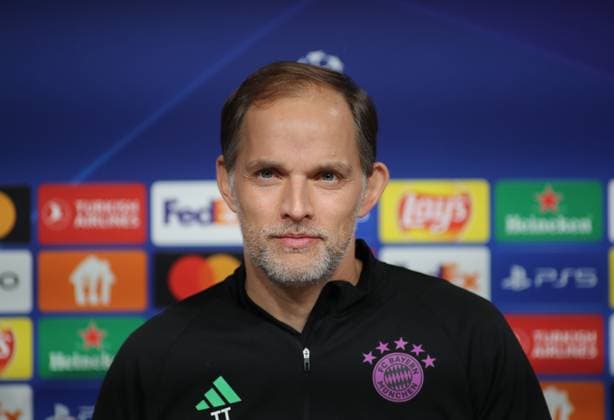 München, Deutschland 07. November 2023: Fussball, Herren, Saison 2023 2024, FC Bayern München, Internationale Pressekonferenz, Allianz Arena Thomas Tuchel, Trainer (FC Bayern München) Kopf, Portrait