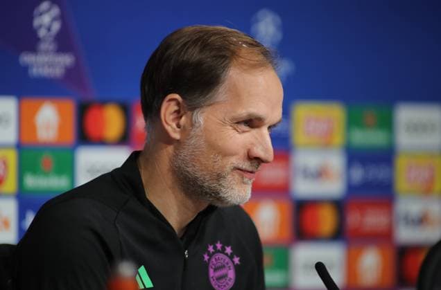München, Deutschland 07. November 2023: Fussball, Herren, Saison 2023 2024, FC Bayern München, Internationale Pressekonferenz, Allianz Arena Thomas Tuchel, Trainer (FC Bayern München) Kopf, Portrait