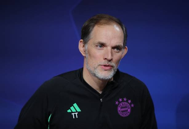 München, Deutschland 07. November 2023: Fussball, Herren, Saison 2023 2024, FC Bayern München, Internationale Pressekonferenz, Allianz Arena Thomas Tuchel, Trainer (FC Bayern München) Kopf, Portrait