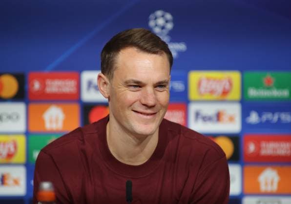 München, Deutschland 07. November 2023: Fussball, Herren, Saison 2023 2024, FC Bayern München, Internationale Pressekonferenz, Allianz Arena Manuel Neuer (FC Bayern München) Kopf, Portrait, grinsen