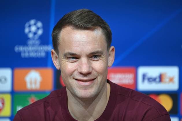 Manuel NEUER (Torwart Bayern Muenchen), Einzelbild,angeschnittenes Einzelmotiv,Portraet,Portrait,Porträt. Fussball Champions League Gruppenphase 4.Spieltag FC Bayern Muenchen-Galatasaray Istanbul PRESSEKONFERENZ am 07.11.2023, Â
