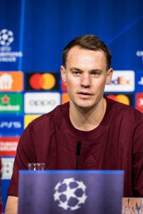 UEFA Champions League: Pressekonferenz FC Bayern Muenchen; 07.11.2023 Manuel Neuer (FC Bayern Muenchen, 1) in der Pressekonferenz UEFA Champions League: Pressekonferenz FC Bayern Muenchen, Muenchen, Allianz Arena am 07.11.2023 Copyright: xBEAUTIFULxSPORTS Wunderlx