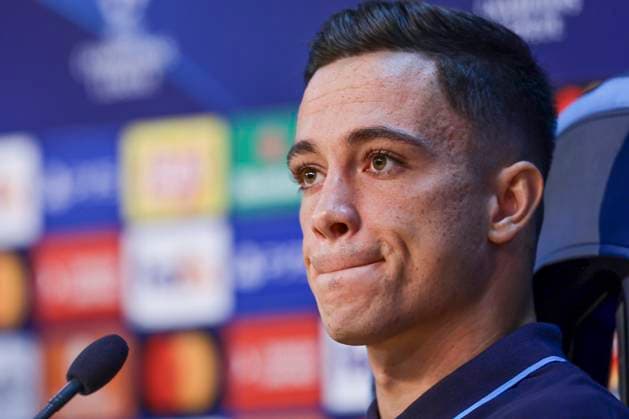 Sport Bilder des Tages Italy: press conference, PK, Pressekonferenz SSC Napoli SSC Napoli s Italian forward Giacomo Raspadori looks during the SSC Napoli press conference the day before the Champions League football match against Union Berlin at the Konami center in Castel Volturno on 07 November 2023 ABPH8700 Copyright: xAntonioxBalascox