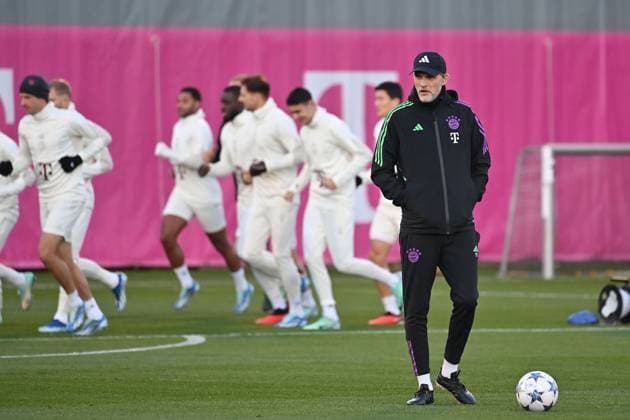 Trainer Thomas TUCHEL (Bayern Muenchen). Fussball Champions League Gruppenphase 4.Spieltag FC Bayern Muenchen-Galatasaray Istanbul ABSCHLUSSTRAINING am 07.11.2023,