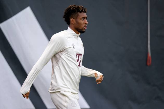 Kingsley Coman 11 (FC Bayern Muenchen), FC Bayern Muenchen, Offizielles Abschlusstraining vor dem UEFA Champions League-Spiel 4. Spieltag, gegen Galatasaray Istanbul, Saison 2023 2024 an der Saebener Strasse. 07.11.2023 DFB regulations prohibit any use of photographs as image sequences and or quasi-video Muenchen Bayern Deutschland