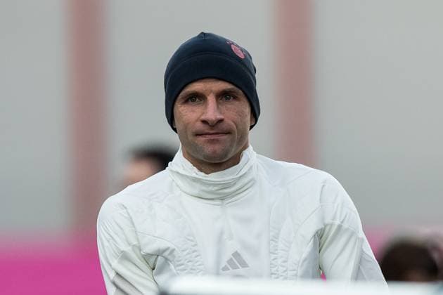 UEFA Champions League: Abschlusstraining FC Bayern Muenchen; 07.11.2023 Thomas Mueller (FC Bayern Muenchen, 25) UEFA Champions League: Abschlusstraining FC Bayern Muenchen, Muenchen, Trainingsgelaende an der Saebenerstrasse am 07.11.2023 Copyright: xBEAUTIFULxSPORTS Wunderlx