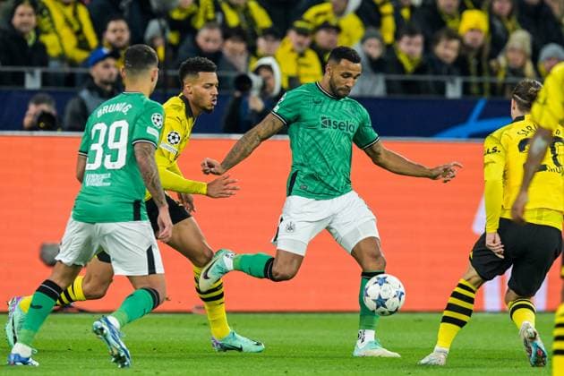 DORTMUND - Callum Wilson of Newcastle United FC during the UEFA Champions League match between Borussia Dortmund and Newcastle United FC at Signal Iduna Park on November 7, 2023 in Dortmund, Germany. ANP Hollandse Hoogte UEFA Champions League 2023 24 2023 2024 xVIxANPxSportx xGerritxvanxKeulenxIVx 483265807 originalFilename: 483265807.jpg