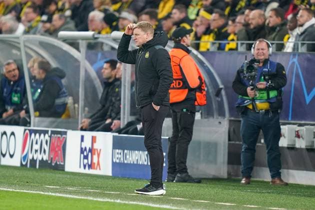 Borussia Dortmund FC v Newcastle United FC Newcastle United Manager Eddie Howe gestures hands on head during the Borussia Dortmund FC v Newcastle United FC UEFA Champions League Round 1 Group F match at BVB Stadion, Dortmund, Germany on 7 November 2023 Editorial Use Only Copyright: xIMAGO EveryxSecondxMediax ESM-0841-0023