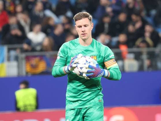 Marc-Andre ter Stegen FC Barcelona, Barca Fussball, UEFA Champions League, Gruppenphase, Saison 2023-2024, Herren, UCL, Men, Volksparkstadion, FC Shakhtar Schachtar Donezk (UKR) gegen FC Barcelona