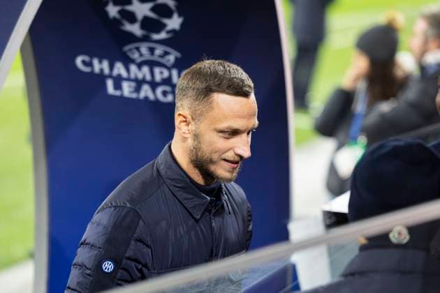 SOCCER - UEFA CL, RBS vs Inter SALZBURG,AUSTRIA,07.NOV.23 - SOCCER - UEFA Champions League, group stage, Red Bull Salzburg vs FC Internazionale Milano, preview, pitch inspection Inter. Image shows Marko Arnautovic (Inter).  GEPAxpictures xGintarexKarpaviciute