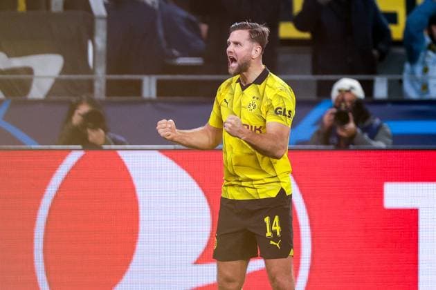 07.11.2023, Fussball, Saison 2023 2024, UCL, UEFA Champions League, Gruppenphase, 4. Spieltag, Borussia Dortmund - Newcastle United, Niclas Füllkrug (Borussia Dortmund) bejubelt das Tor zum 1:0, Dortmund Signal Iduna Park NRW Deutschland xRHR-FOTO DEx Copyright: DennisxEwert RHR-FOTOx RHR-FOTO DE