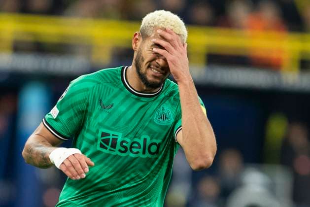 UEFA Champions League, Borussia Dortmund - Newcastle United, 7.11.2023 Joelinton (Newcastle United, 7) hadert. UEFA Champions League, Borussia Dortmund - Newcastle United, Vorrunde 4. Spieltag, am 7.11.2023, Signal Iduna Park, Dortmund UEFA regulations prohibit any use of photographs as image sequences and or quasi-video Copyright: xBEAUTIFULxSPORTS Meuselx