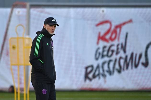 Trainer Thomas TUCHEL (Bayern Muenchen), Fussball Champions League Gruppenphase 4.Spieltag FC Bayern Muenchen-Galatasaray Istanbul ABSCHLUSSTRAINING am 07.11.2023,