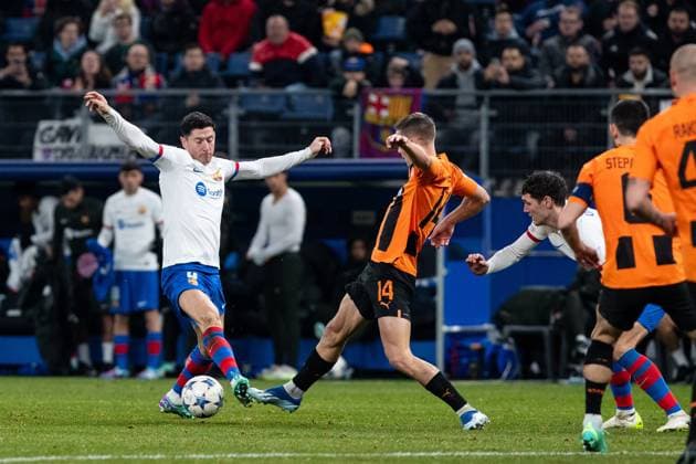 Champions League: FC Shakhtar Donetsk - FC Barcelona, Barca 07.11.2023 Champions League: FC Shakhtar Donetsk - FC Barcelona, Volksparkstadion, Hamburg, 07.11.2023 Copyright: xBEAUTIFULxSPORTS Buriakovx