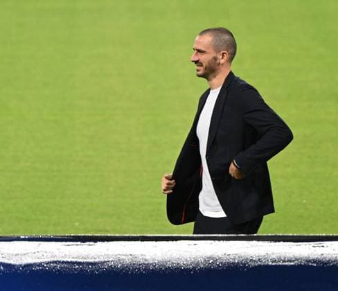 Fussball, Herren, Saison 2023 2024, Champions League (Gruppe C, 4. Spieltag), SSC Neapel - 1. FC Union Berlin, Stadionbegehung und Pressekonferenz des 1. FC Union im Stadio Diego Armando Maradona in Neapel am Tag vor dem Spiel, Leonardo Bonucci (1. FC Union Berlin)07.11. 2023, Copyright: xMatthiasxKochx