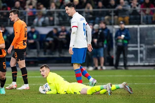 Champions League: FC Shakhtar Donetsk - FC Barcelona, Barca 07.11.2023 Dmytro Riznyk (FC Shakhtar Donetsk, 31) Champions League: FC Shakhtar Donetsk - FC Barcelona, Volksparkstadion, Hamburg, 07.11.2023 Copyright: xBEAUTIFULxSPORTS Buriakovx