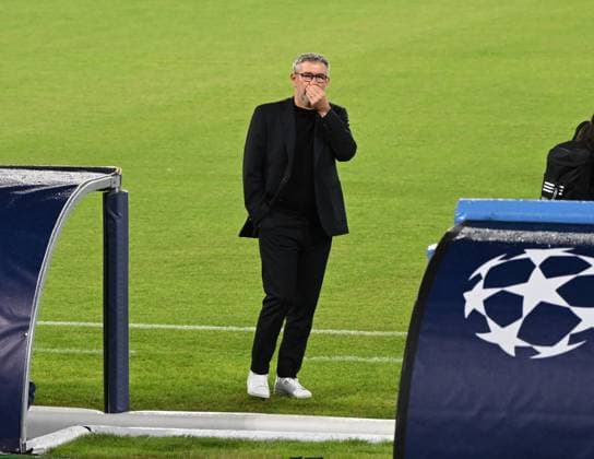 Fussball, Herren, Saison 2023 2024, Champions League (Gruppe C, 4. Spieltag), SSC Neapel - 1. FC Union Berlin, Stadionbegehung und Pressekonferenz des 1. FC Union im Stadio Diego Armando Maradona in Neapel am Tag vor dem Spiel, Trainer Urs Fischer (1. FC Union), 07.11. 2023, Copyright: xMatthiasxKochx